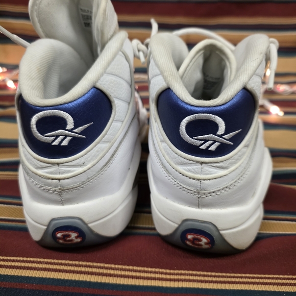 Reebok Allen Iverson Question Mid Blue Toe Basketball Shoes Size 11 1/2 - Picture 10 of 16